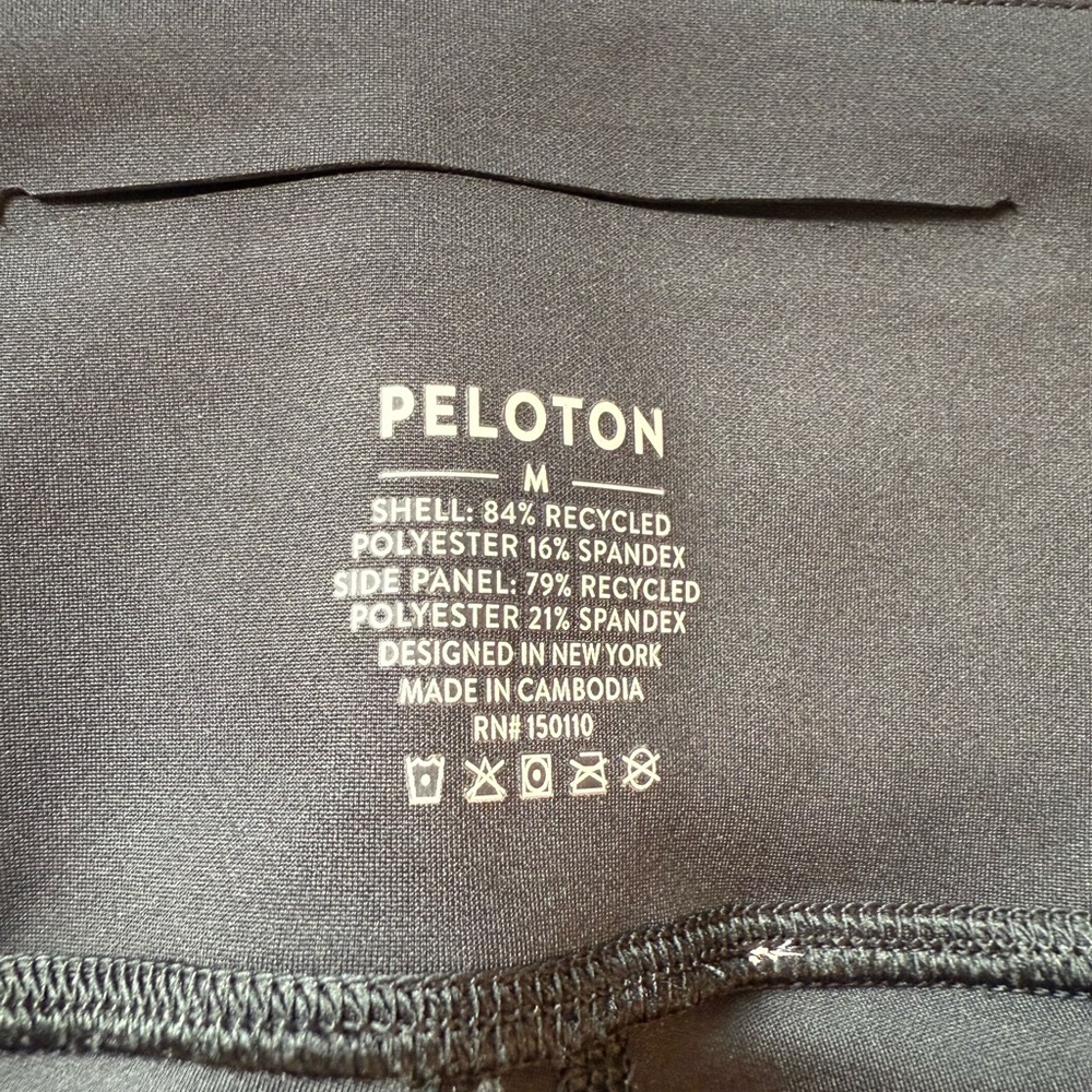 Peloton Here Now High waisted Color-block Black Workout Leggings Size Medium - Picture 7 of 7